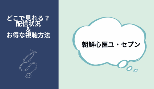 朝鮮心医ユ・セプンの配信はNetflixやAmazonプライムなどで見れる？お得な視聴方法も！