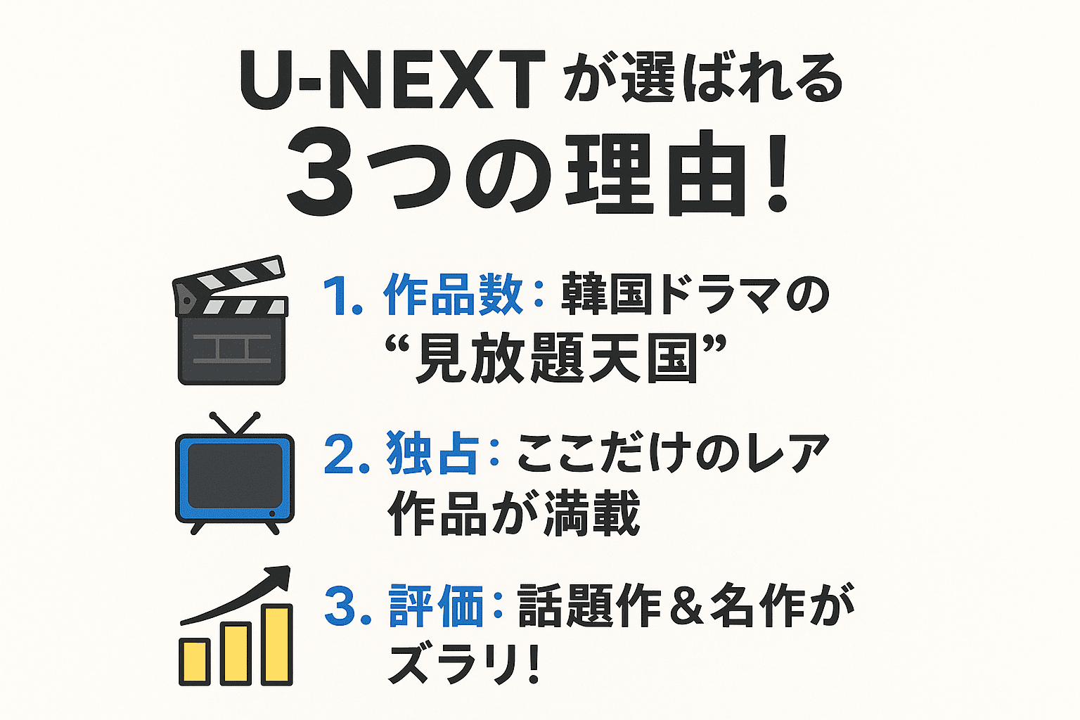 U-NEXT韓国ドラマジャンル説明 図解